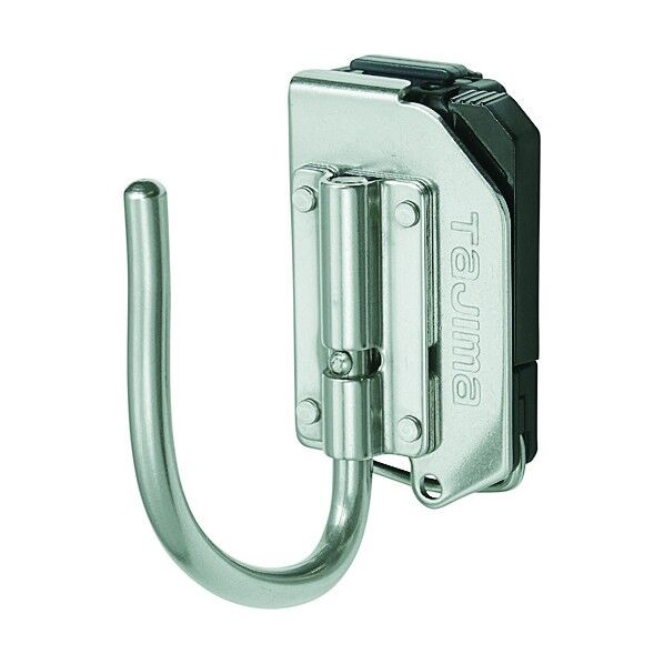 着脱式工具ホルダーステン 折りたたみ式 Jフック 銀 SFKHS-JF 1個