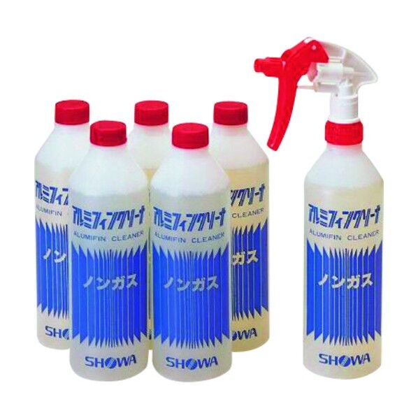 アルミフィンクリーナー スプレータイプ 弱アルカリ性液体 500ml×6本 TA915S-2