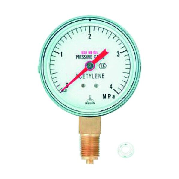 アセチレン調整器用ゲージ TA380GB-2 (A011717) TA380GB-2 1個