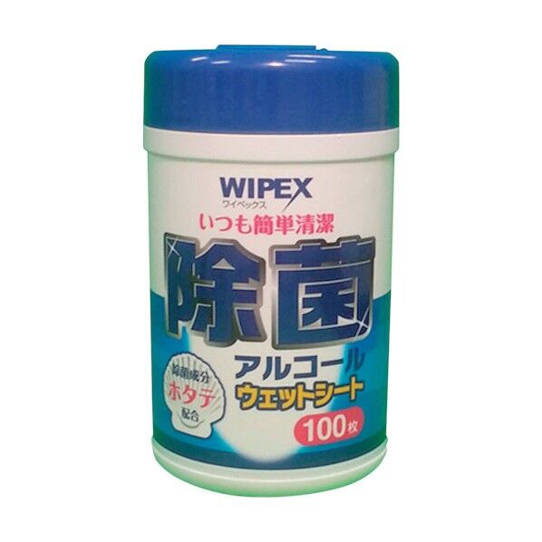 ワイペックス除菌ウェットシートボトル 100枚入 6300024758 24セット