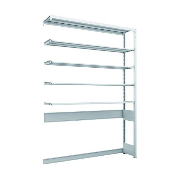 K1型抗菌塗装高密度収納棚 下段開放型 H2200XW1550XD325 5段 連結型 K1-U7535B 1点