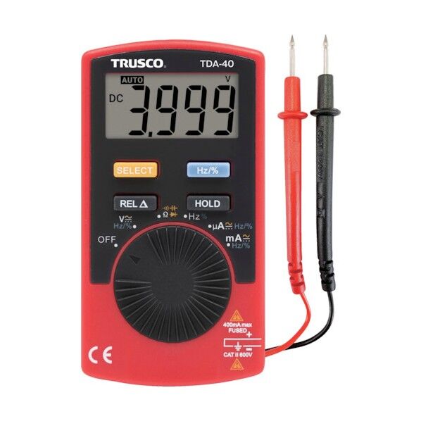 トラスコ デジタルカードマルチメータ TDA-40 1点...