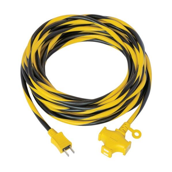 トラスコ(TRUSCO) トラ柄 3個口延長コード 10M EC103-YB 1本