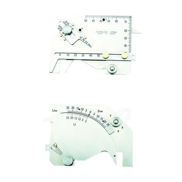 溶接ゲージ国土交通省新規格適合品 132 x 95 x 12 mm TWGU-8M 1点