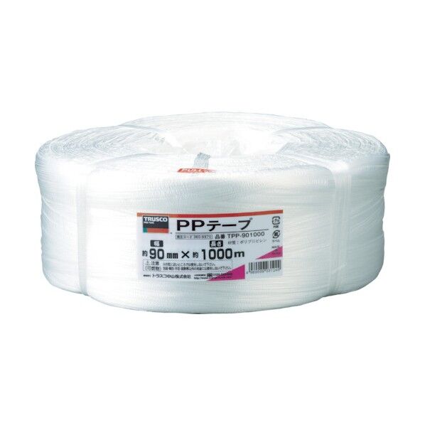 トラスコ ＰＰテープ幅９０ｍｍＸ長さ１０００ｍ 285 x 285 x 110 mm TPP-901000 1点