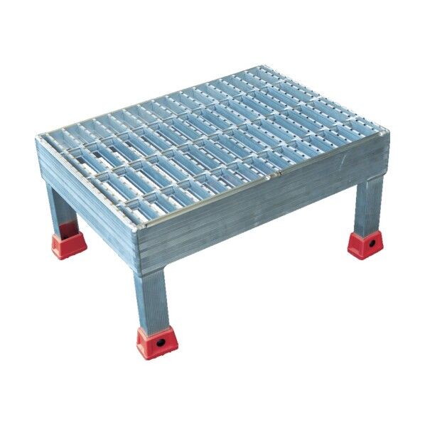 連結式グレーチング仕様アルミステップ（溝加工付）