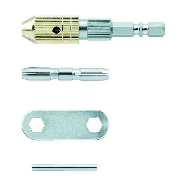 電動用精密ドリルチャック0.1~3.2mmコレット2個付.