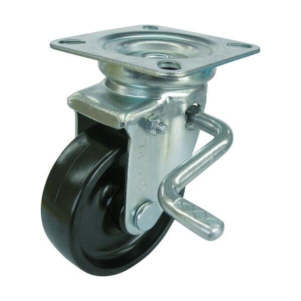 耐熱性キャスター(フェノール一体車) 自在ダブルストッパー付
