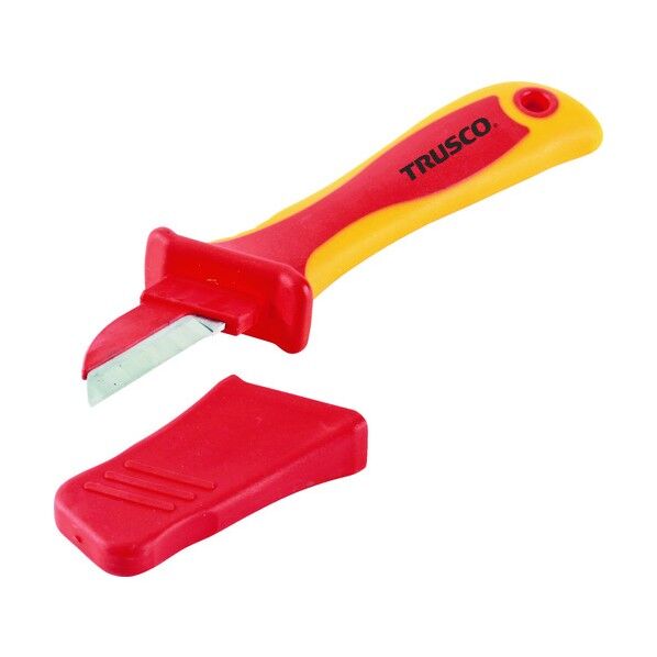 絶縁電工ナイフ（プラスチックコーティングタイプ）２００ｍｍ TZEN-200C 1点