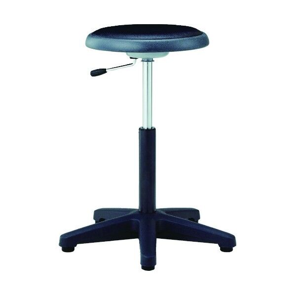 作業用チェアガス調整式Φ360XH495-640ブラック