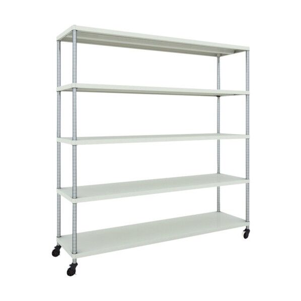 フェニックスラック 1800X450 5段 U車輪付 W色 PER-6645-U125-W 1