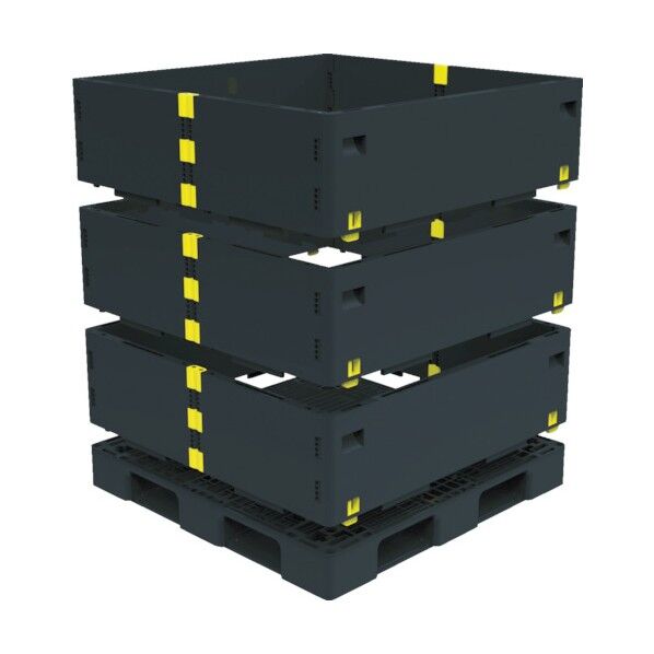 マルチステージコンテナ 3段 1100X1100 黒 TMSC-S1111-BK 1