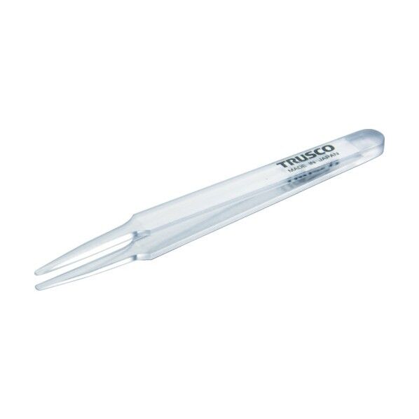透明プラスチック製ピンセット 120mm 先丸型 190 x 40 x 14 mm 1点