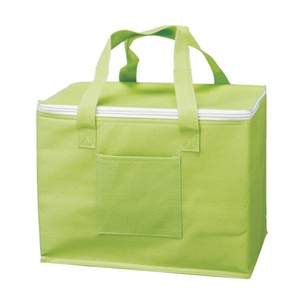 不織布タイプ保冷バッグ グリーン 180 x 270 x 200 mm HHB-GN 1点
