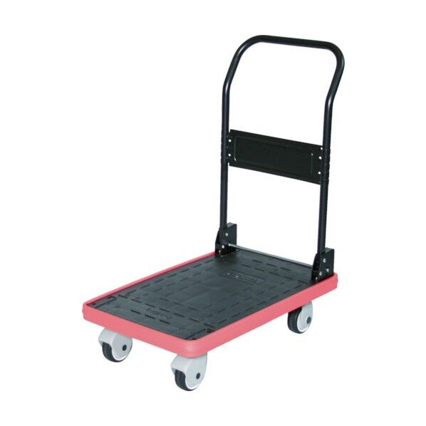 MKP 樹脂製運搬車 (キャスター金具樹脂・折りたたみハンドルタイプ)