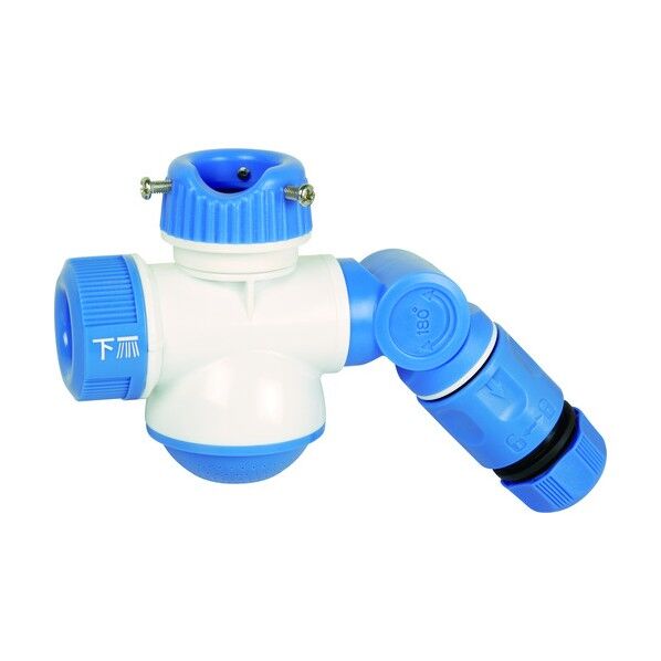 シャワー付き分岐蛇口ダブルポート