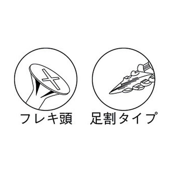 トラスコ 軸細コーススレッドスクリューＭ３．８Ｘ７５４５本入 135 x 54 x 27 mm TKS-75JH 45本