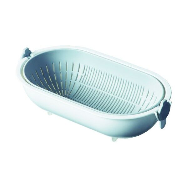 スピンホイールコランダーオーバル グレー