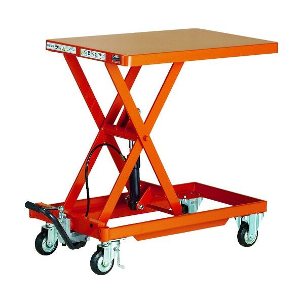 作業台リフター(足踏み油圧式・ハンドルレスタイプ) 早送り装置付