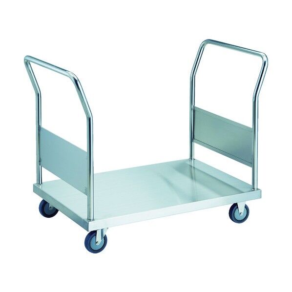 オールステンレス両袖台車(固定ハンドル・ナイロンウレタン車)