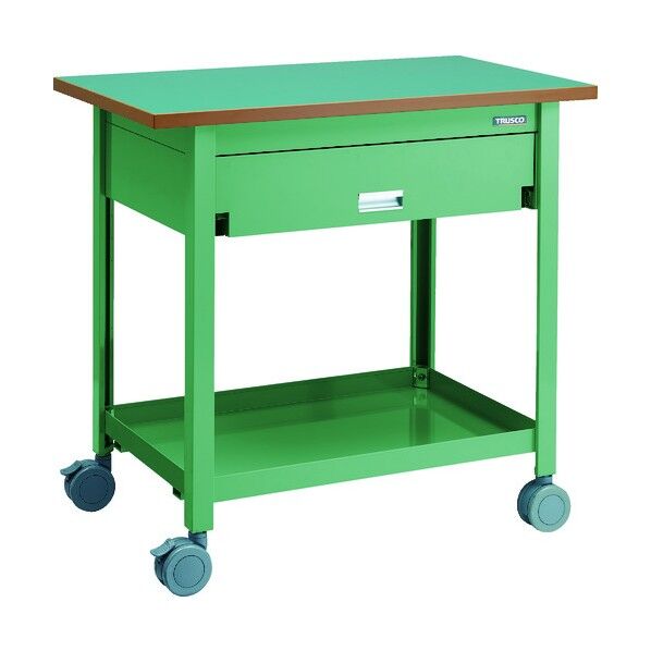 ツールワゴン(溶接一体型) 両引引出し棚1段