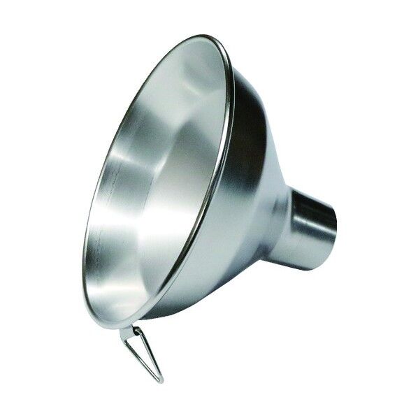 ステンレス広口ロート金具付き(穀物用) 上径φ150×下径φ37×全長105 足長30