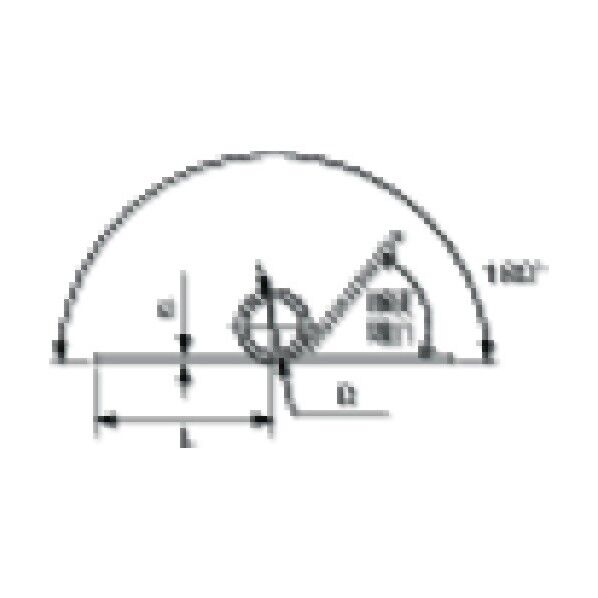 トーションバネ D10XL40角度180 2巻 右巻キ