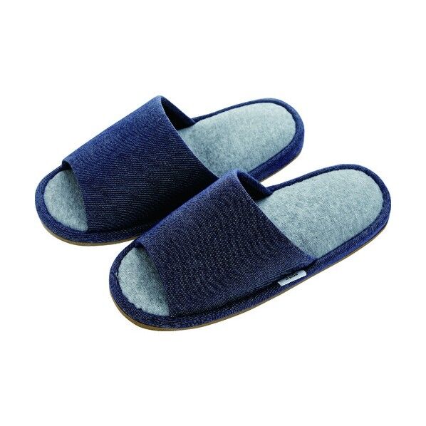 デニム調スリッパ