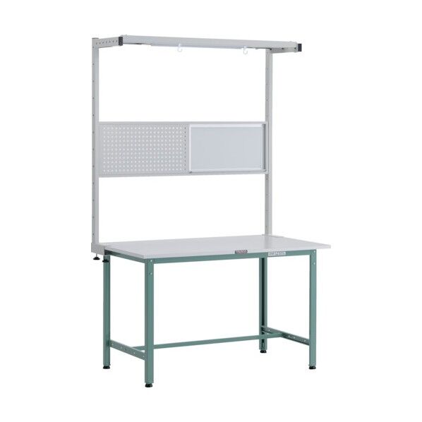 RAE型作業台 ツールハンガーフルセット付 GN色 W1200×D900 RAE-1209THFS 1点