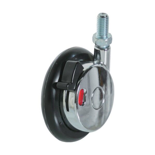 ねじ込み式ボールキャスター 63径 ボルトM8XP1.25 自在ブレーキ付き TDBS63-BM8XP1.25-CHR 1点