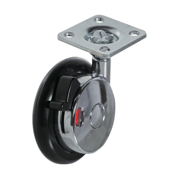 プレート式ボールキャスター 63径 自在ブレーキ付き