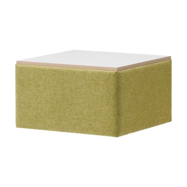 スクエアテーブル用テーブル 606×606×340 イエローグリーン TSTB606-YG 1点