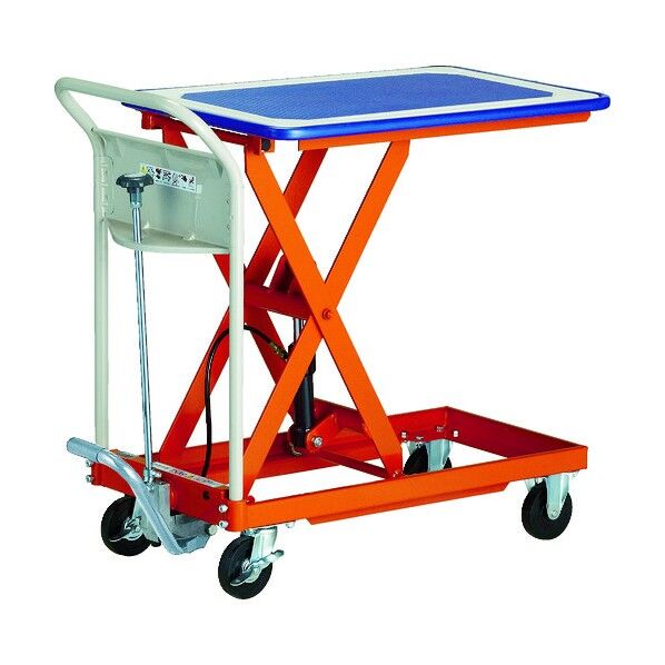 ハンドリフター(足踏み油圧式・マット付テーブルタイプ)