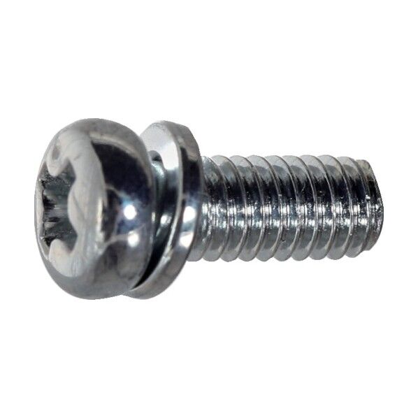 ナベ頭組込ねじ(スチール) スプリングワッシャー(P-2) 付