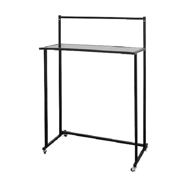 コンパクトデスク グァンチャ900 ブラック キャスター付き ブラック 948×420×1415mm G900KB 1点