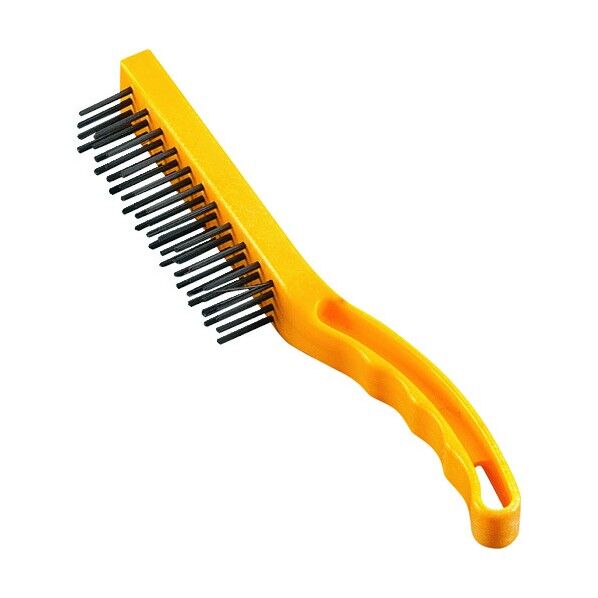 スチールワイヤーブラシ 30cm 6764 イエロー イエロー 30cm KTLG202 1個