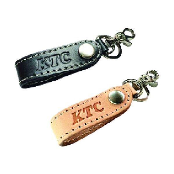 レザーキーホルダー (ブラック) YG-43BK 1点