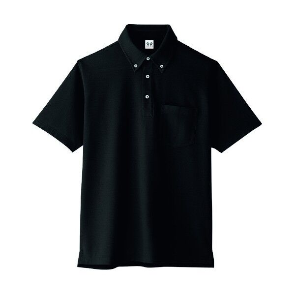 超消臭 半袖ビズポロ 13ブラック LL A-147-13-LL 1点