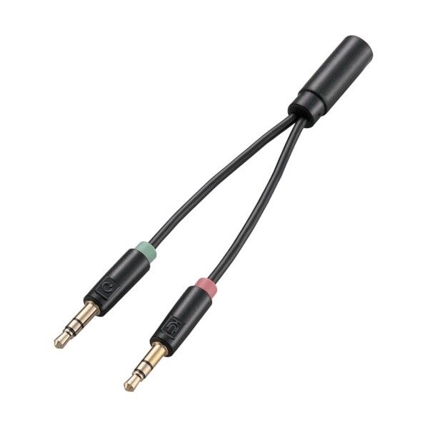 マイク付きイヤホン用φ3.5mm変換ケーブル