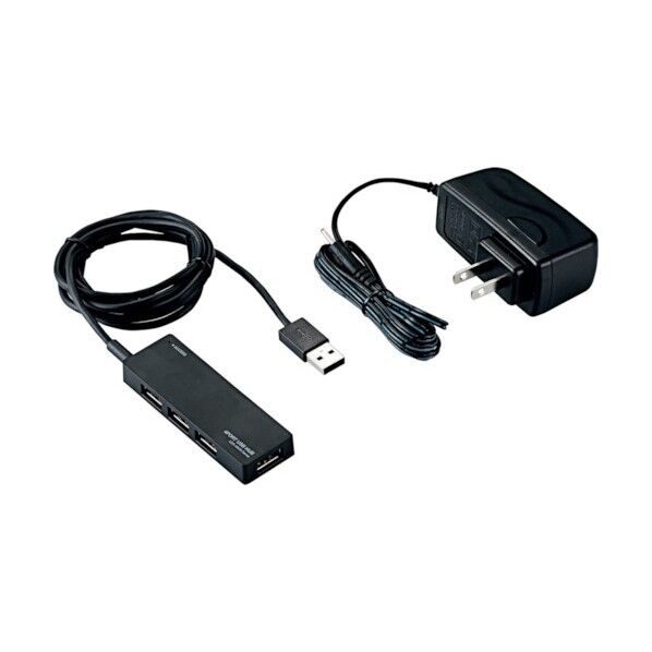 USB2.0HUB ACアダプタ付