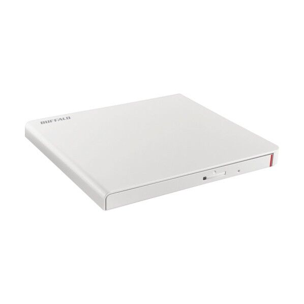 バッファロー USB2.0対応 ポータブルDVDドライブ 再生/書込ソフト添付 ホワイト DVSM-PLS8U2-WHB 1点