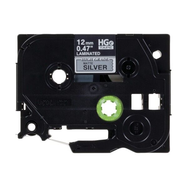 HGEテープ 黒文字/銀(つや消し)/12mm HGE-M931V 1点