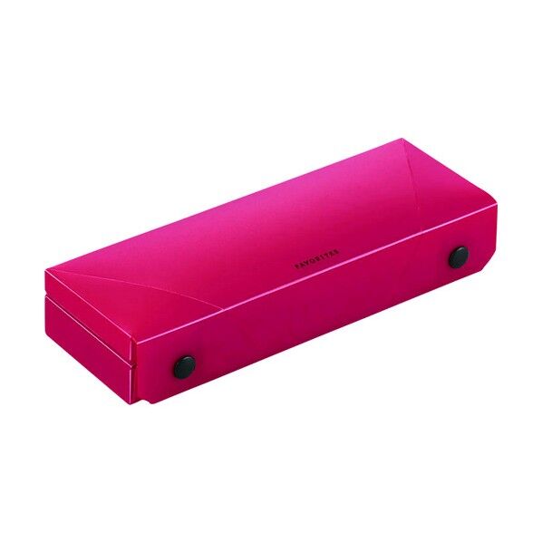 キングジム ペンケース フェイバリッツ 赤 FV2940T-R 1個