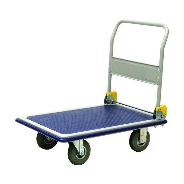 スチール台車空気タイヤ付240kg積 920 x 610 x 250 mm NHT-301AR 1