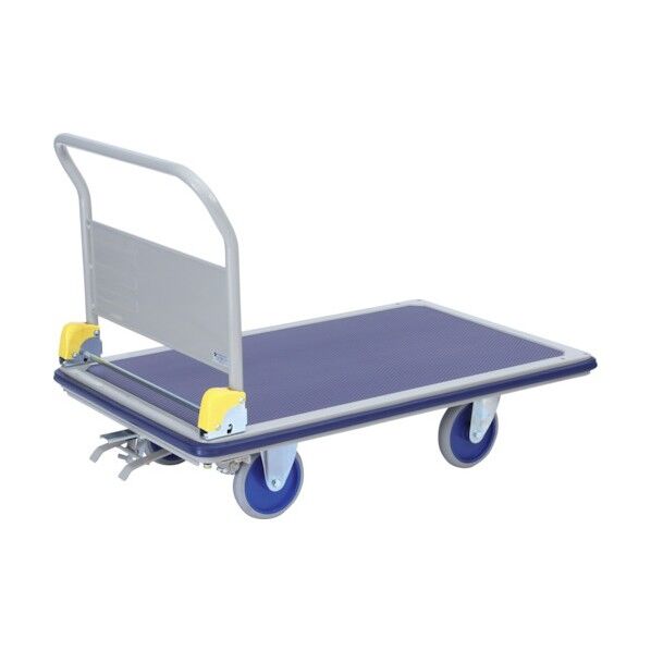 特大スチール台車(ハンドル折畳式)フットブレーキ付 NHT-501+FB-KANSEI 1点