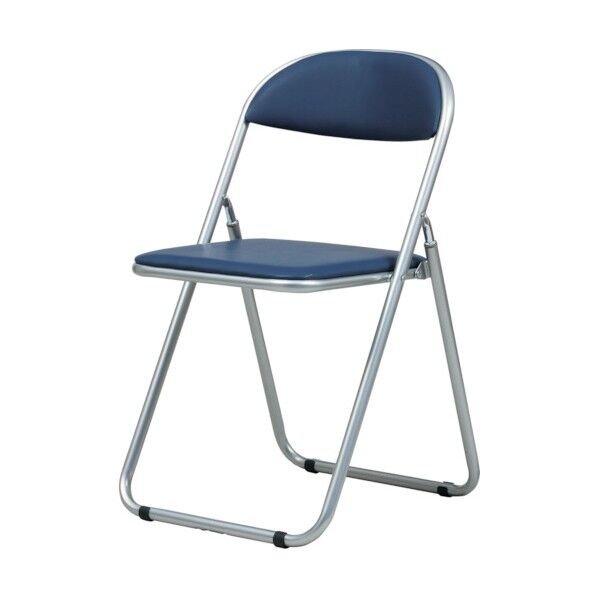 折りたたみイス ブルー 3-5169-01 1