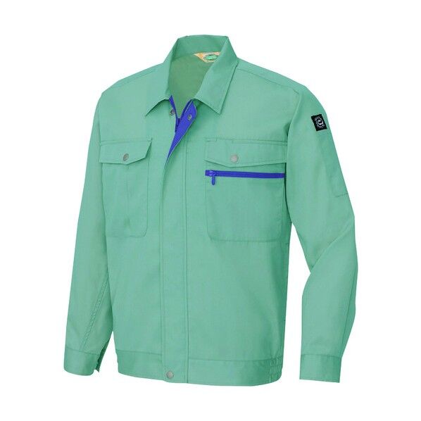 長袖サマーブルゾン(男女兼用) 072サファイアブルー LL 5370 1