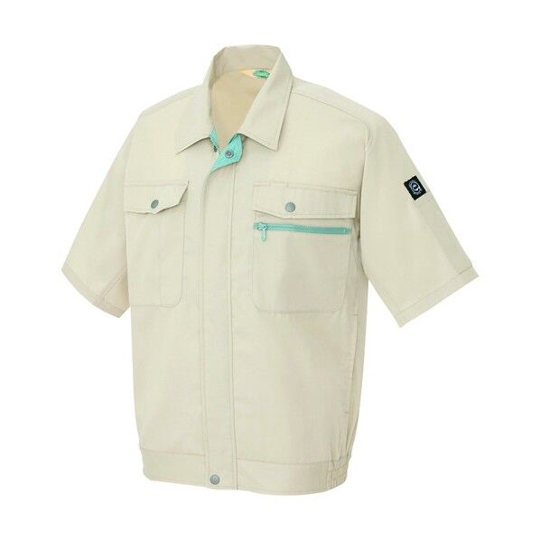 半袖ブルゾン（男女兼用） 002ベージュ L 5371 1