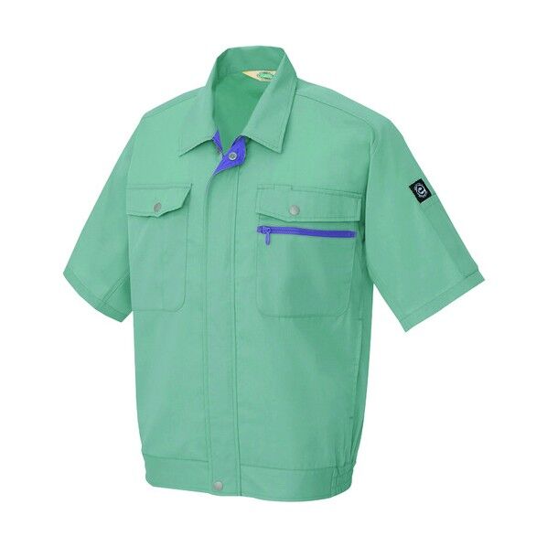 半袖ブルゾン(男女兼用) 072サファイアブルー 4L 5371 1