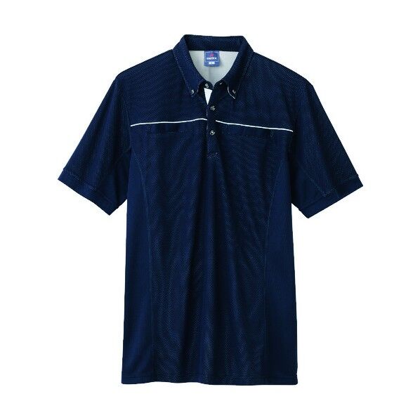 半袖ポロシャツ（男女兼用） 008ネイビー 4L 551044 1